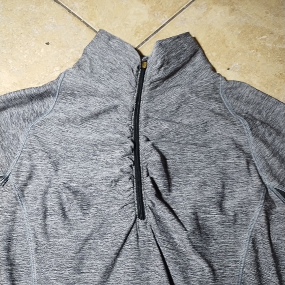 Champion Women's Grey & Black 1/4 Zip Pullover Sweater Size XL - Picture 3 of 15